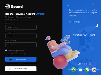 Sign Up page (Redesigned) design ui ux