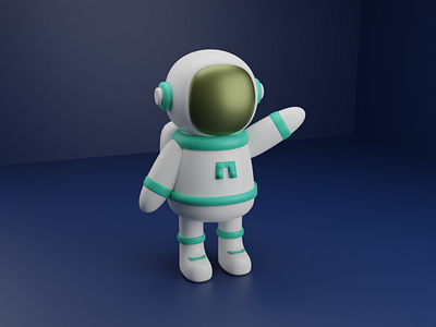 Astronaut 3D-Model 3d blender design graphic design illustration space