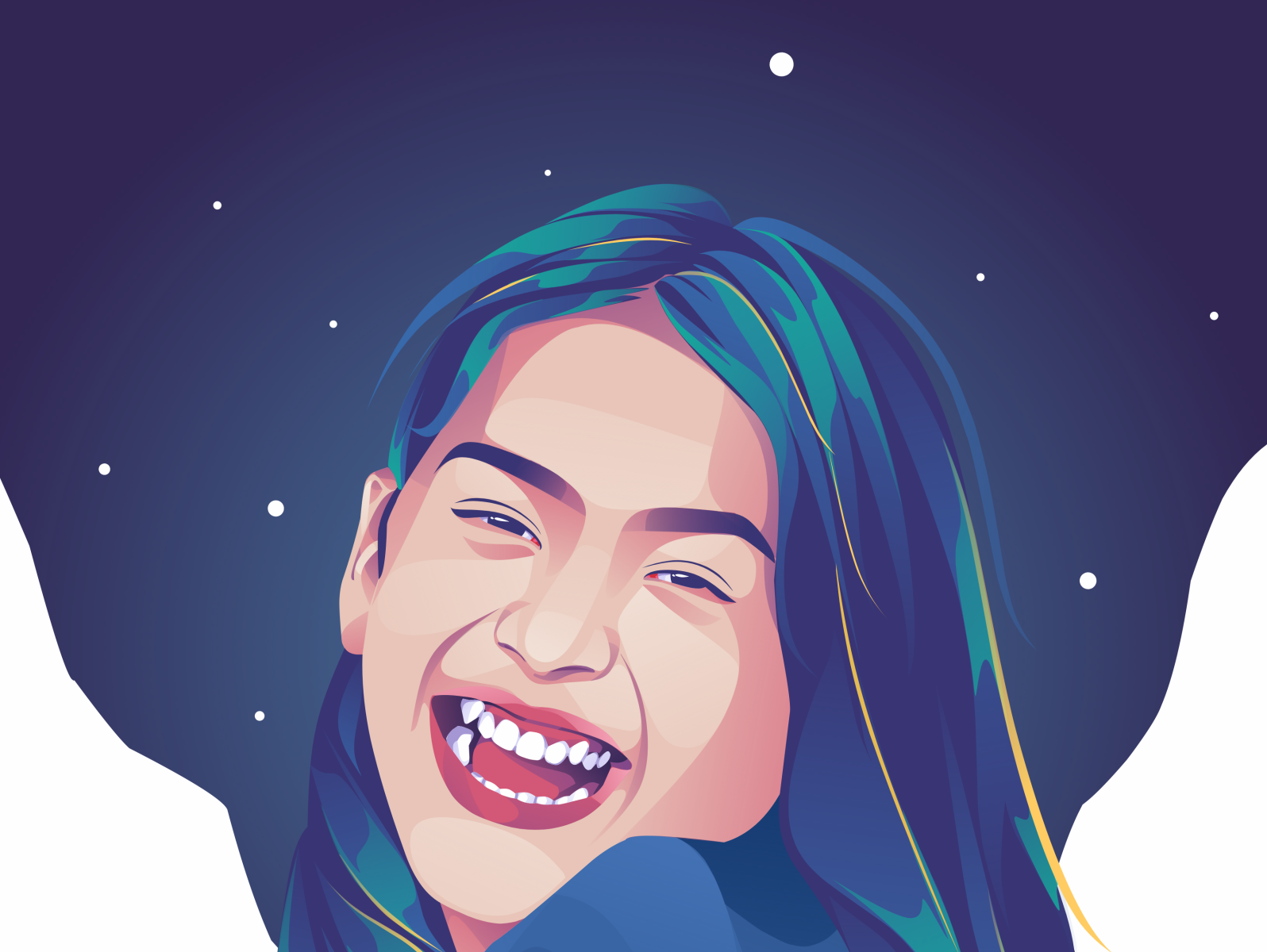 blue-space-vector-art-portrait-illustration-by-ayvectr-on-dribbble