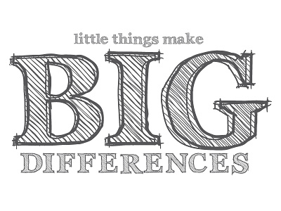 Little Things Matter. motivation typography