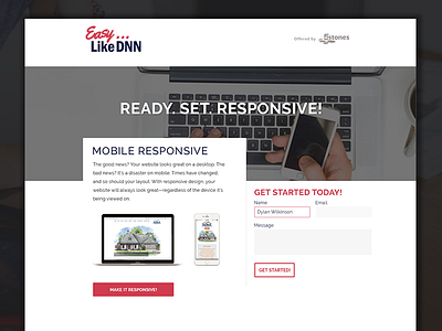 Easy...LikeDNN Interior Page brand identity interior page web design website