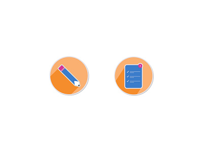 Fun Little Productivity Icons icon design icons pencil productive productivity todo todo list