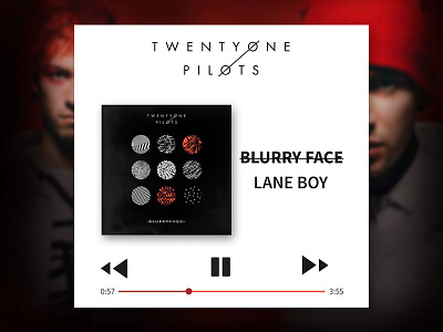 Blurry Face icons media player music ui us user interface