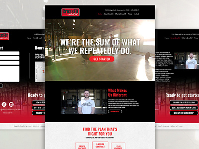 CrossFit Hammond Website branding graphic design identity ui ux web design website