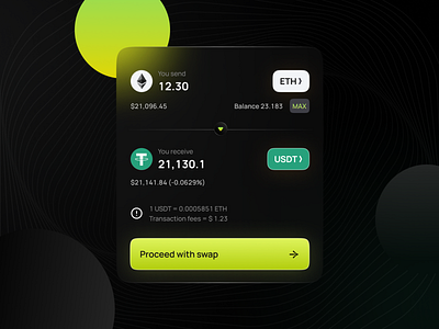 Crypto wallet - Mobile app crypto wallet design ui visual design web 3