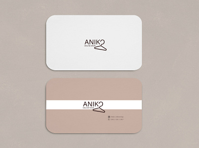 aniko online shop logo and visit card design graphic design