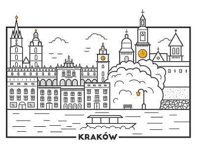 Cracow cracow design icon illustration image minimalism picrure poster vector