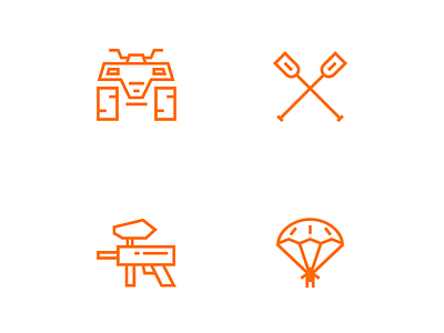 Extreme sports iscons extreme icon illustration line minimalism moson vector