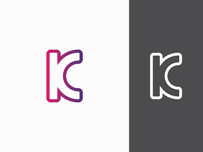 K+C logo branding design icon identity illustration logo logotype mark minimal monogram symbol typography