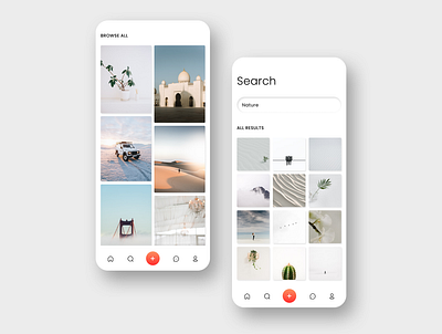 Online Gallery app design branding design gallery graphic design redesign ui ux