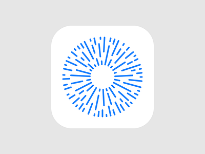 Chudo App app blue chudo circle dandelion eye identity logo miracle rays sun tech