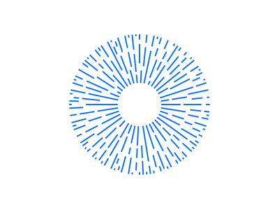 Chudo blast blue chudo circle dandelion eye high tech logo miracle rays star sun