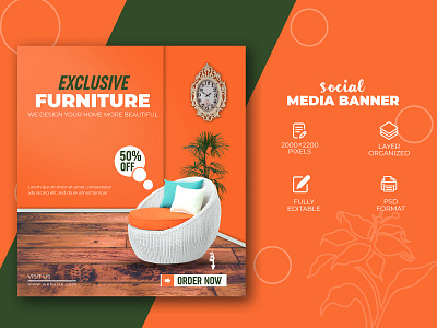 Furniture Social Media Post Design banner design design facebook banner furniture design graphic design instagram banner instagram story modern design social media social media design thumnail youtube banner youtube thumnail