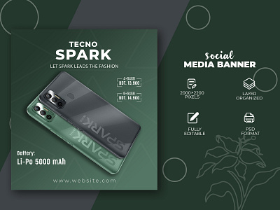 Smartphone Social Media Post Deign ads banner ads banner design design facebook banner graphic design illustration instagram banner instagram story modern design smartphone ads social media post social media post design