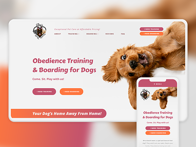 Abby's Furry Friends design dog ui ux web web design website website design