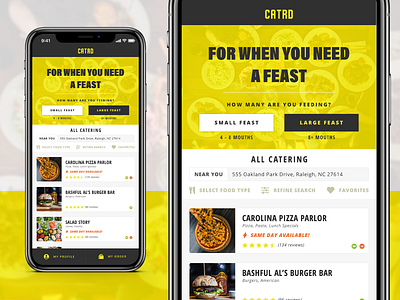 Catrd - Catering App app app design catering design food mobile mobile app ui ux ux design