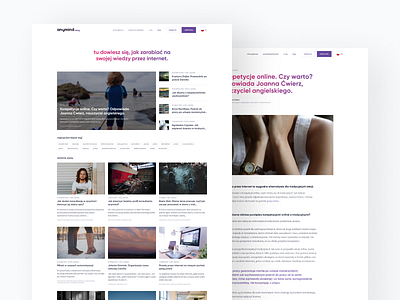 anymind - blog design