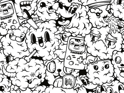 Character Pattern by Pino Lamanna on Dribbble