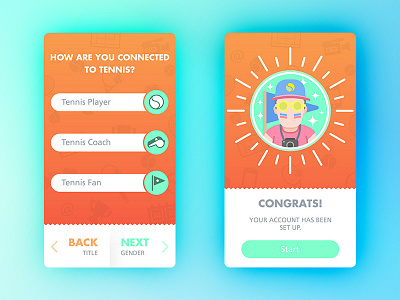 Tenistik App Screens android app app design appdesign icons interface ios screendesign tennis ui