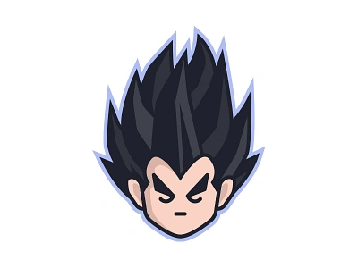 Vegeta the prince of all Saiyans avatar cartoon dragonball icon illustration kawaii saiyan vegeta