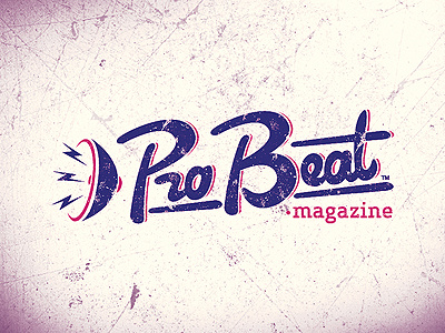 Probeat Magazine custom handdrawn hip hop logo logotype magazine oldschool probeat rap schakalwal