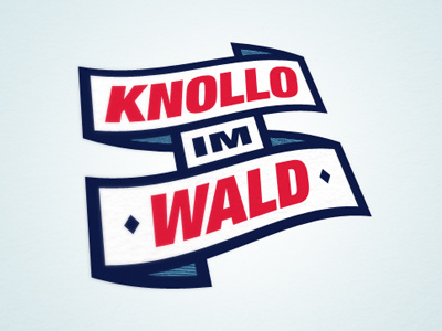 Knollo im Wald blog logo ribbon