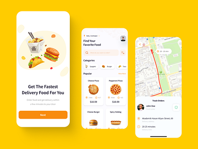 Food delivery App concept android app concept delivery design food ios ui ux