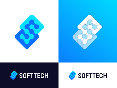 S Software Technology Logo Design