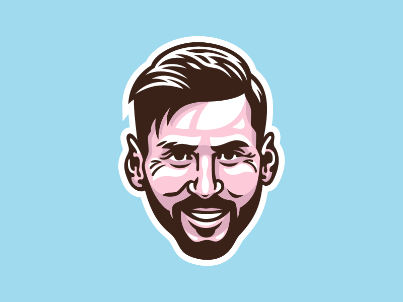 Lionel Messi face fifa soccer football portrait illustration argentina barcelona messi lionel messi