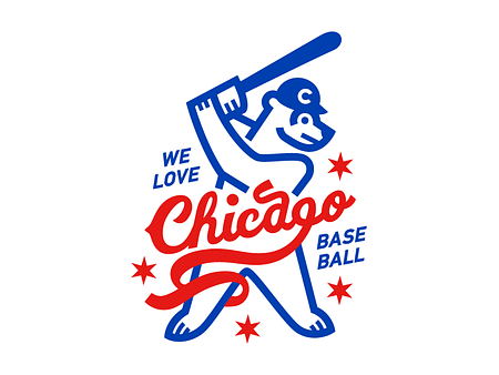 Chicago Cubs Baseball Bear by Raitis Supe on Dribbble