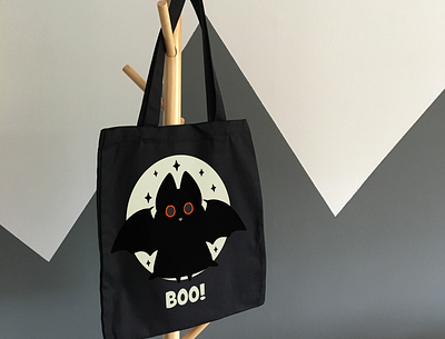 Halloween Shopping Bag branding design illustration vector