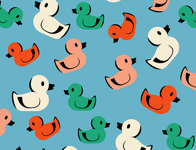Duck Pattern design illustration pattern background vector