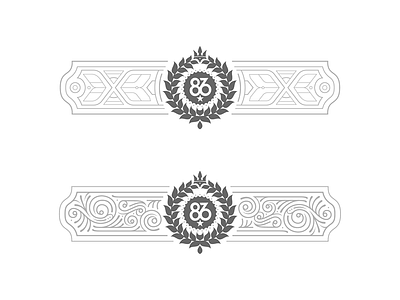 New Site Headers border decorative frame header logo vector wip