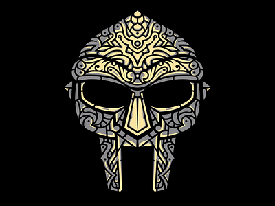 Venomous Villain Stone Colorway design doom gladiator hand drawn hip hop illustration mask mfdoom rap vector villain