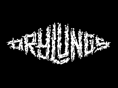 DL WIP3 grindcore lettering logo logotype music rough sketch wip