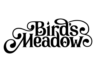 Bird's Meadow WIP digitized hand drawn lettering logo logotype monochrome typography vector wip