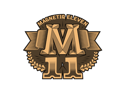 86xM11 INS Wooden design diamond illustration logo magnetiq11 tshirt typography vector wreath