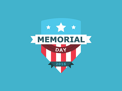 Memorial Day 2016 america badge blue day memorial memorial day patriotic simple stars stripes
