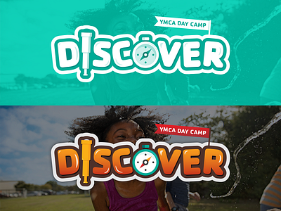 YMCA Summer Camp branding bubble camp discover illustration kids logo summer wordmark