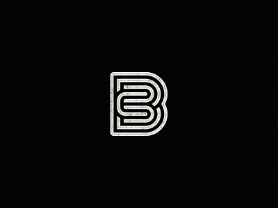 B+C Mark black branding icon logo mark monoline simple typography