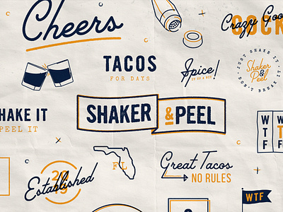 Taco 'Bout Assets assets branding cocktails drinks florida food illustration mark palm canyon drive pattern taco tuesday tacos texture