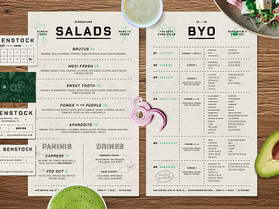 art of salad menu