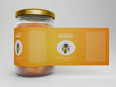 Honey jar jar label packaging products