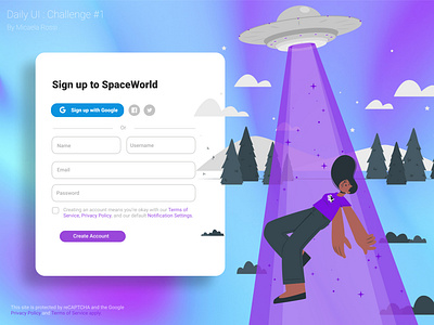 DailyUI - #1 Sign Up