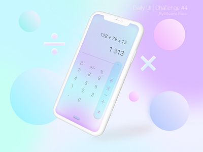 DailyUI - #4 Calculator