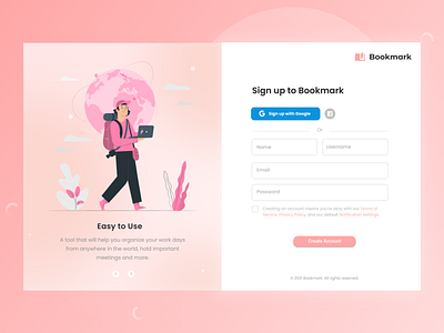 Maratón UI - Sign Up branding challenge daily graphic design illustration signup ui