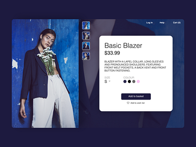 Maratón UI - Single Product app blazer branding colors design e commerce graphic design product ui