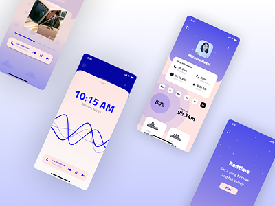 Maratón UI - User Profile app bedtime design me phone profile sleep ui user