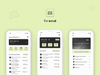 TREND app branding cash design financial illustration logo ui wallet