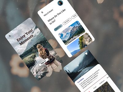 UI/UX for a Traveling Application